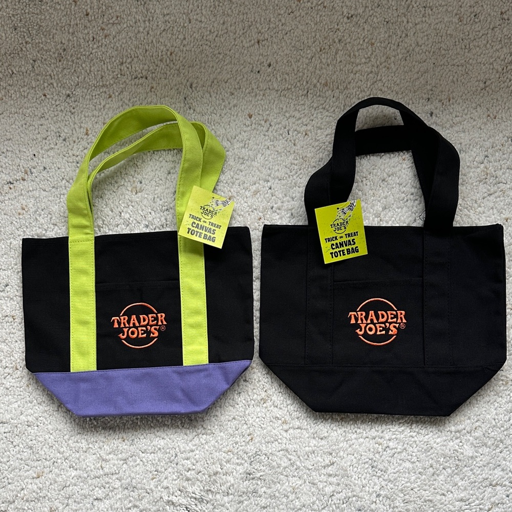 Two Trader Joe’s Mini Canvas Bags